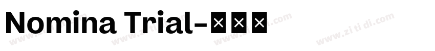 Nomina Trial字体转换